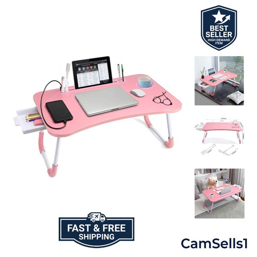 Stylish pink lap desk - pink,